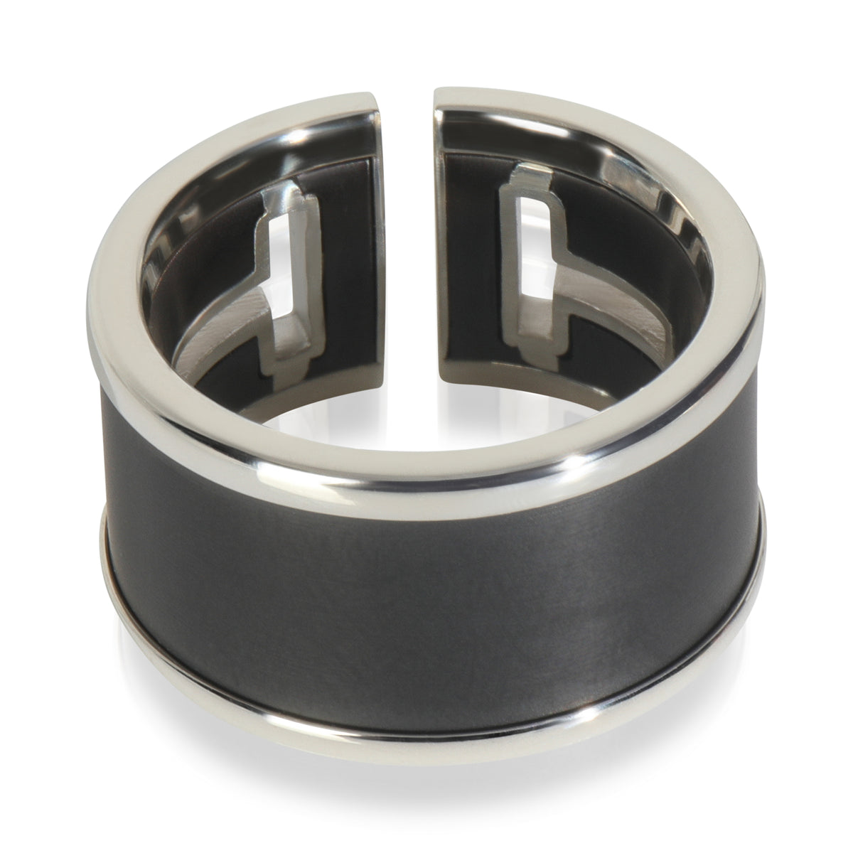 Sterling Silver  T Cutout Ring