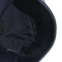 Navy Quilted Lambskin Medium Chanel 19 Flap Bag