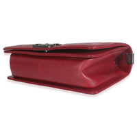 Burgundy Chevron Lambskin Medium Boy Bag