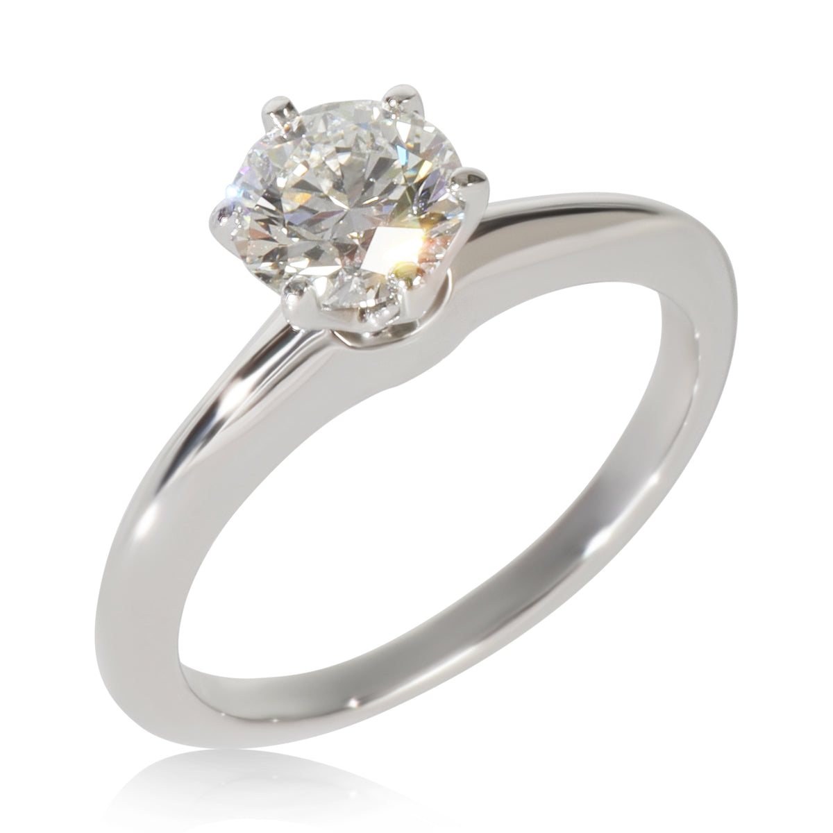 0.86 ct Round Brilliant Diamond Engagement Ring