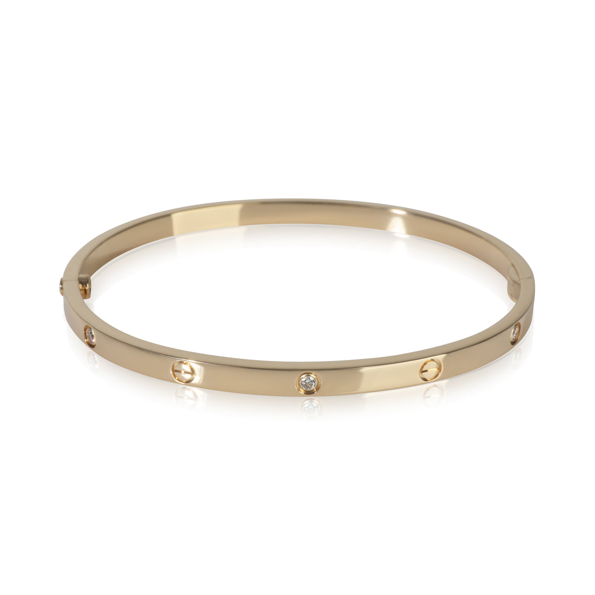 Yellow Gold Diamond Small Model Love Bracelet