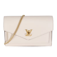 Greige Soft Calfskin My Lockme Chain Pochette