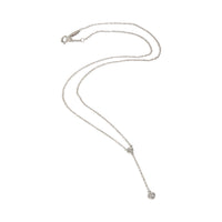 Sterling Silver Diamond Elsa Peretti Diamonds By The Yard Necklace