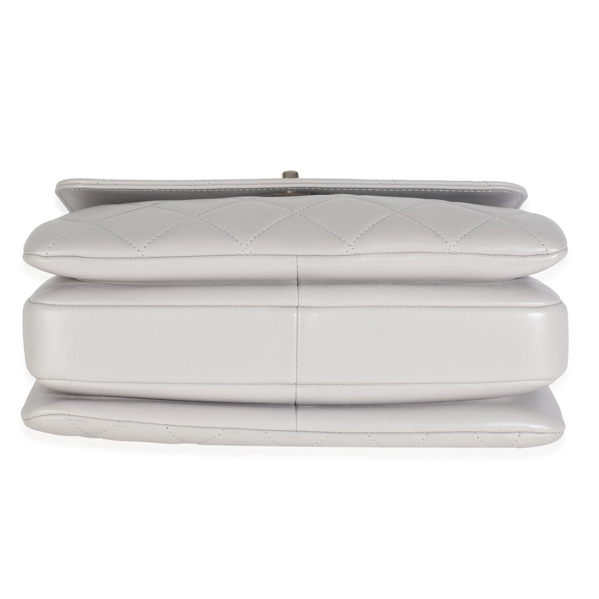 22B Light Grey Quilted Lambskin Small Trendy CC Dual Handle Flap Bag