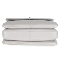 22B Light Grey Quilted Lambskin Small Trendy CC Dual Handle Flap Bag