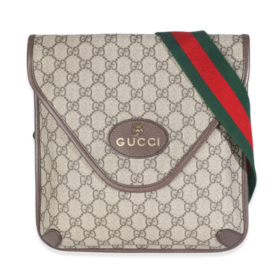 Beige GG Supreme Canvas Neo Vintage Envelope Messenger Bag