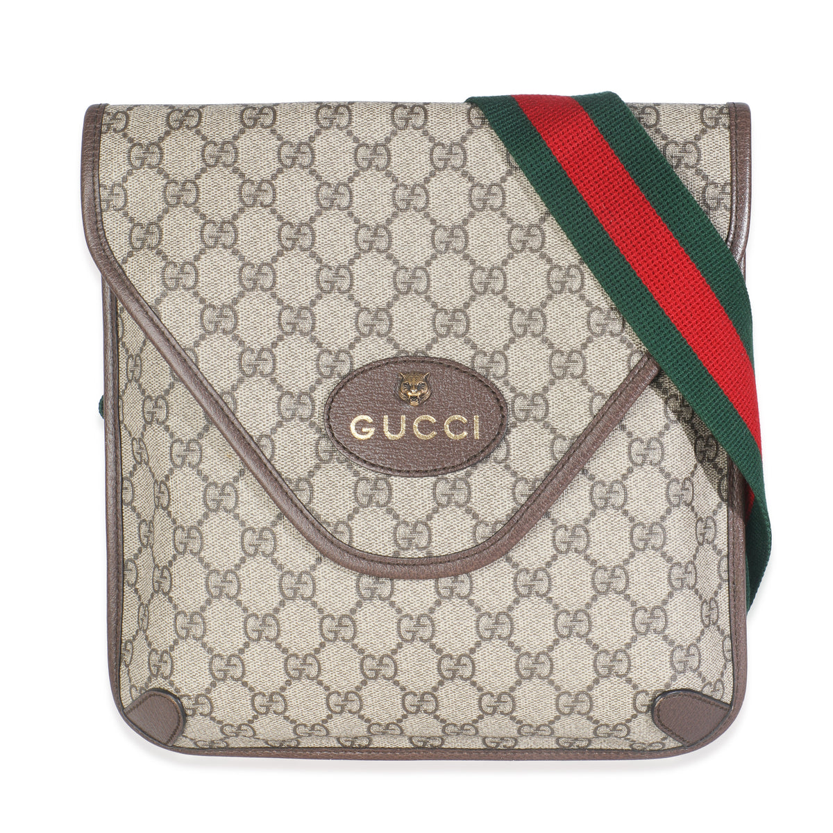 Beige GG Supreme Canvas Neo Vintage Envelope Messenger Bag