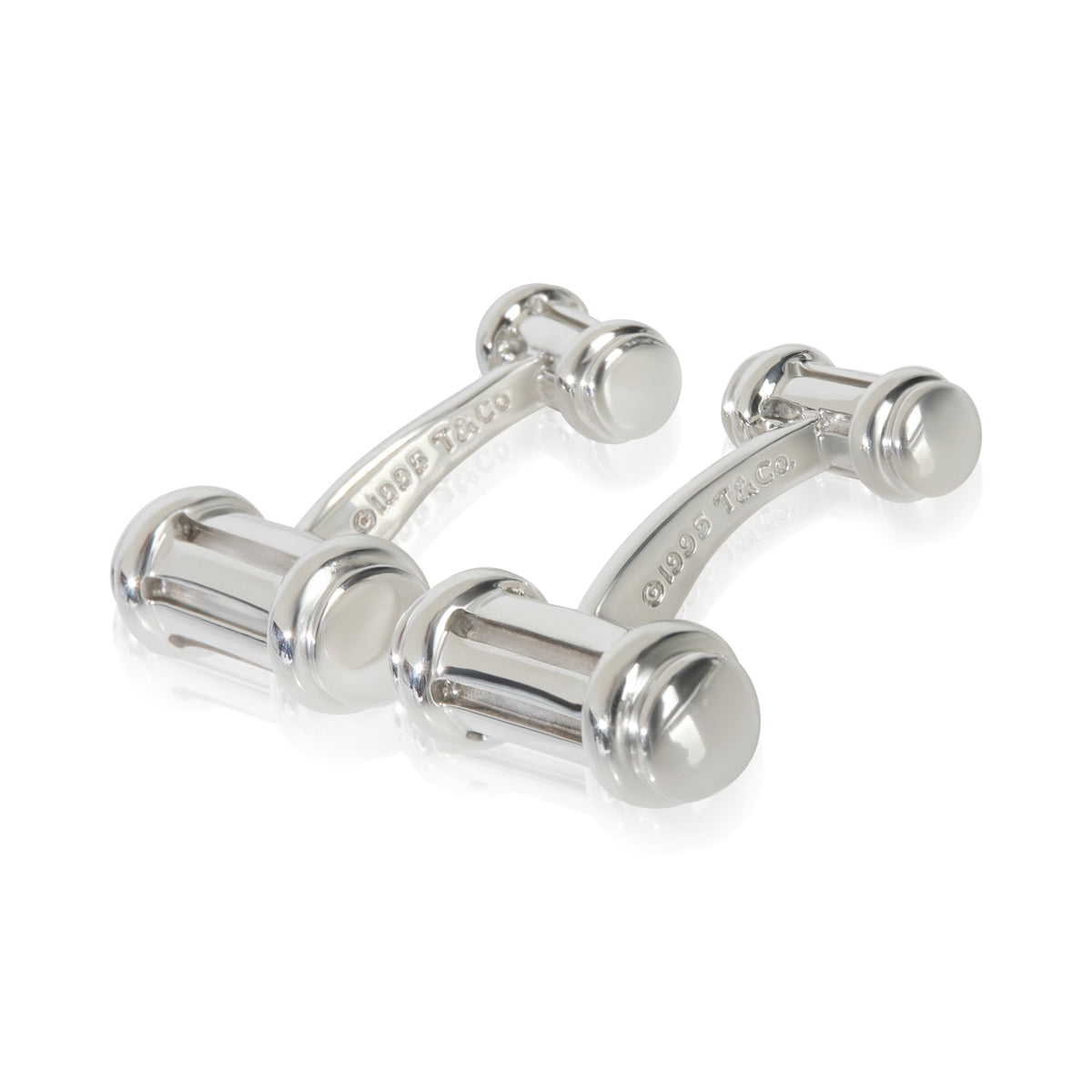 Sterling Silver Vintage Atlas Cufflinks