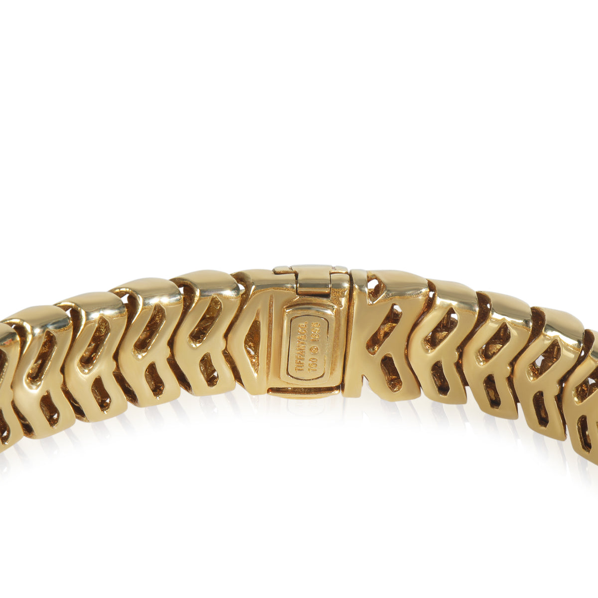 Yellow Gold Diamond Vintage Vannerie Bracelet