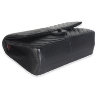 Aged Calfskin Chevron 2.55 So Black Reissue 226 Flap Bag