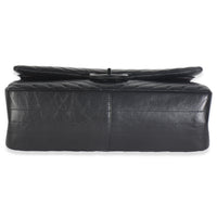 Aged Calfskin Chevron 2.55 So Black Reissue 226 Flap Bag