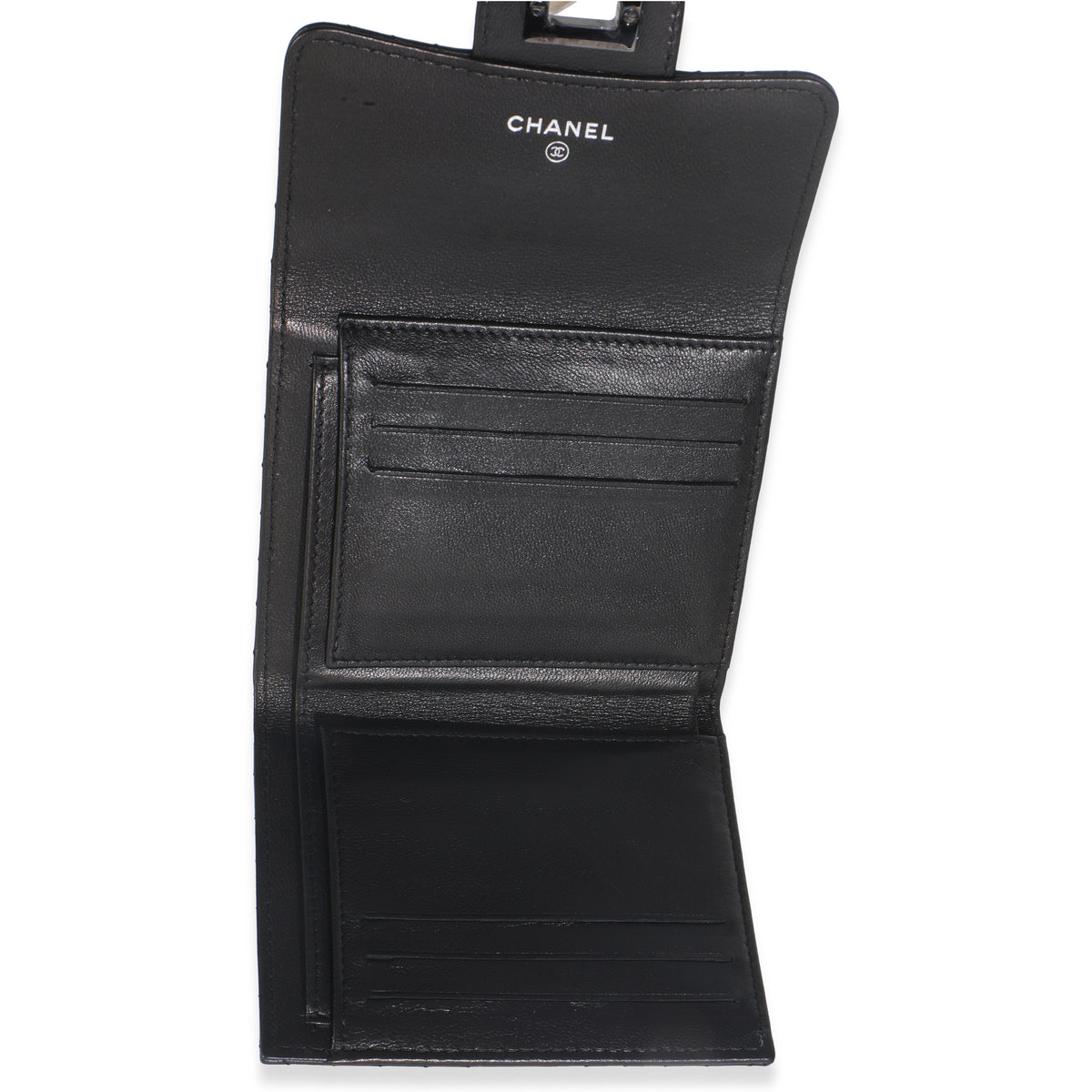 Aged Calfskin Chevron So Black Reissue Compact Wallet