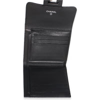 Aged Calfskin Chevron So Black Reissue Compact Wallet