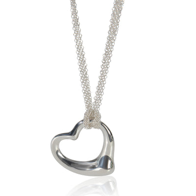 Sterling Silver  Elsa Peretti Open Heart Pendant