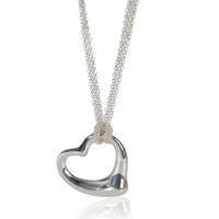 Sterling Silver  Elsa Peretti Open Heart Pendant