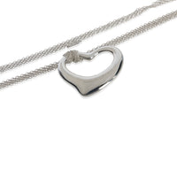 Sterling Silver  Elsa Peretti Open Heart Pendant