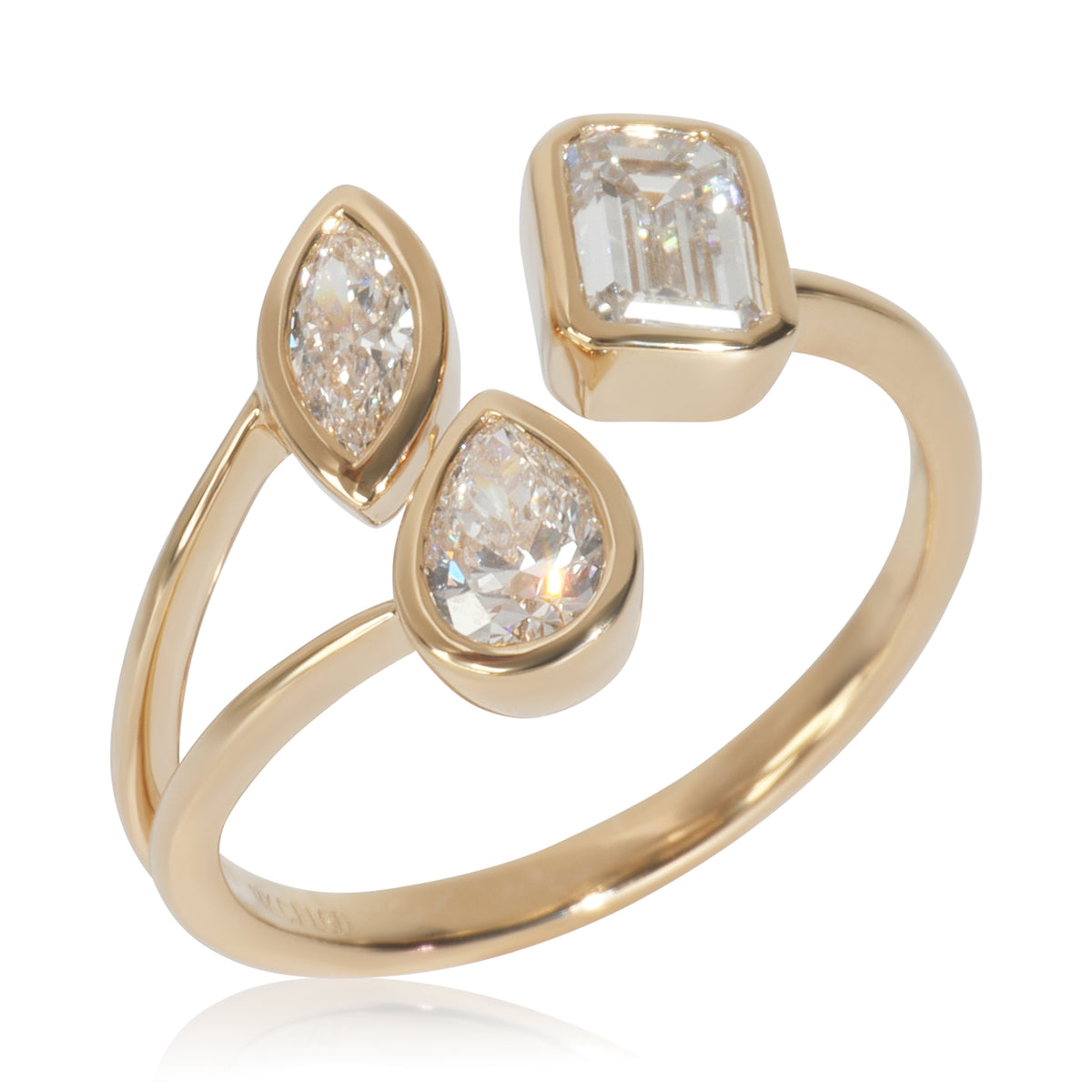 myGemma 1.27 ctw Yellow Gold Lab Grown Diamond Ring bv