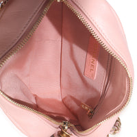 Light Pink Quilted Calfskin Small Enchained Camera Bag
