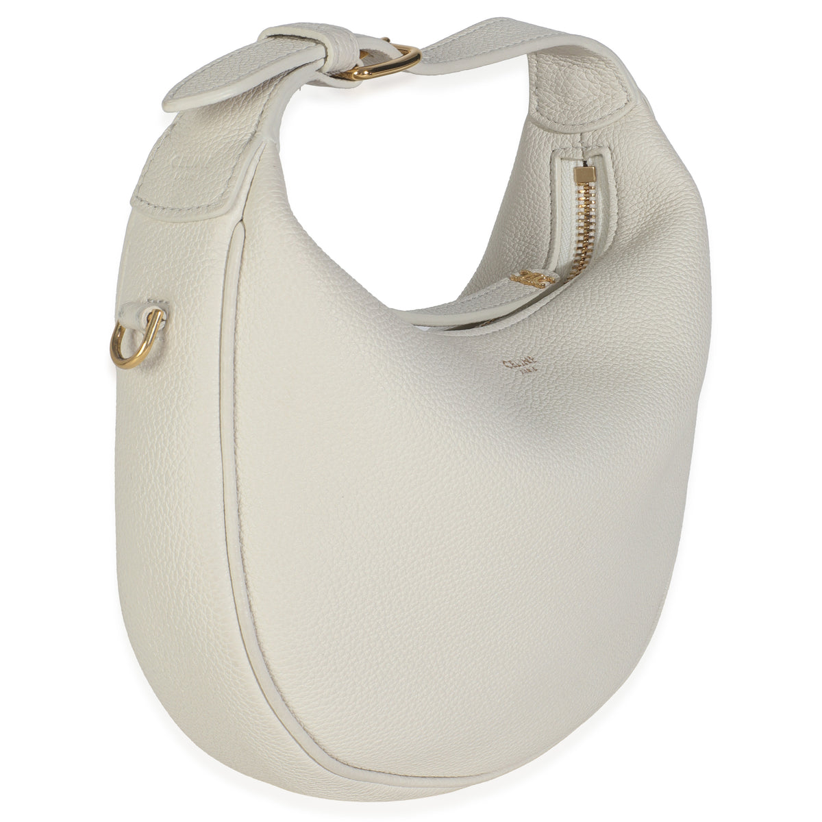 Cream Supple Grained Calfskin Teen Celine Lulu