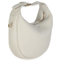 Cream Supple Grained Calfskin Teen Celine Lulu