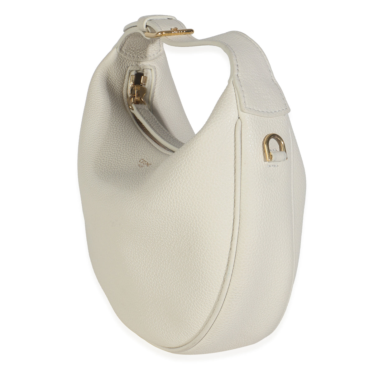 Cream Supple Grained Calfskin Teen Celine Lulu