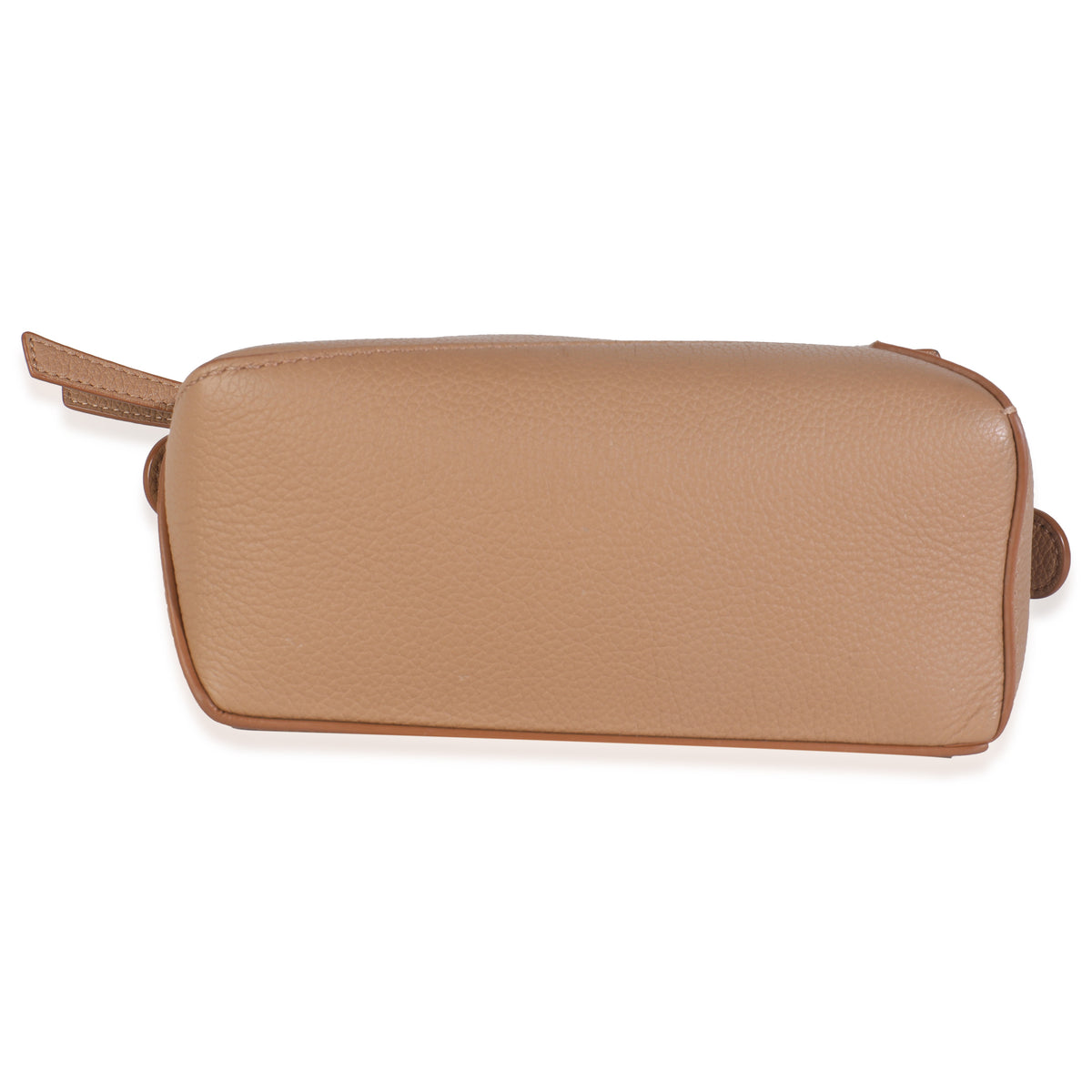 Tan Grained Calfskin Mini Puzzle Edge Bag