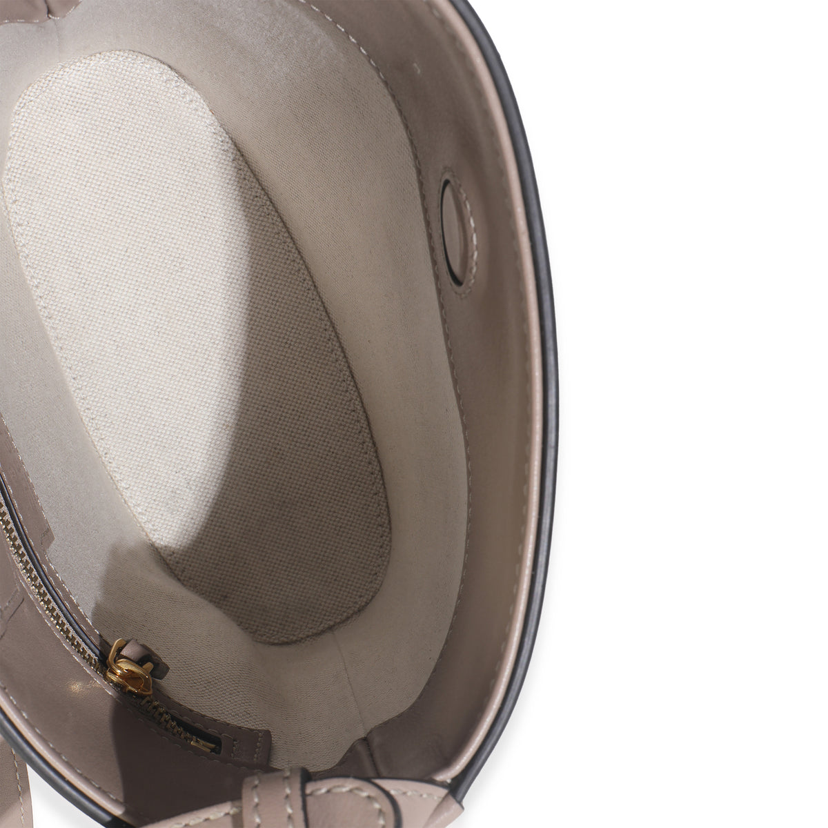 Beige Smooth Calfskin Small 73 Bucket Bag