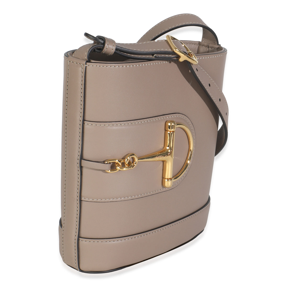 Beige Smooth Calfskin Small 73 Bucket Bag