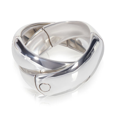 Sterling Silver  Bamboo Interlocking Ring