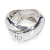 Sterling Silver  Bamboo Interlocking Ring