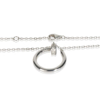 Cartier White Gold Diamond Juste Un Clou Necklace clasp