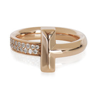 Tiffany & Co. Rose Gold Diamond Tiffany T T1 Ring fv