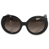Black Acetate Round Oversized Baroque Sunglasses