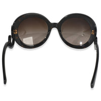 Black Acetate Round Oversized Baroque Sunglasses