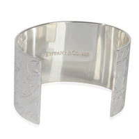 Sterling Silver  Notes Wide Cuff Bracelet