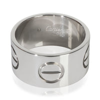 White Gold  Large Model Love Ring