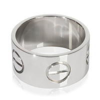 White Gold  Large Model Love Ring