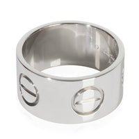White Gold  Large Model Love Ring