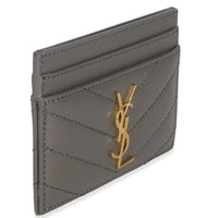 Fog Grain De Poudre Matelasse Cassandre Card Case
