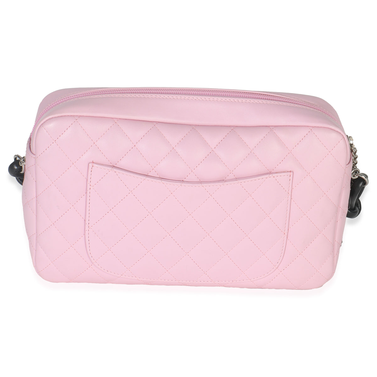 Chanel Vintage Pink Quilted Calfskin Cambon Ligne Camera Bag Handbag bv