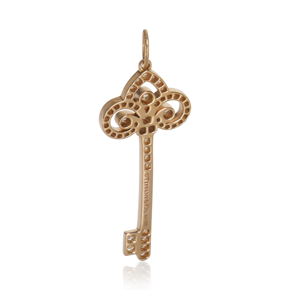 Rose Gold Diamond Fluer De Lis Pendant