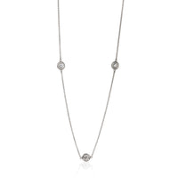 Platinum Diamond Elsa Peretti Diamond By The Yard Necklace