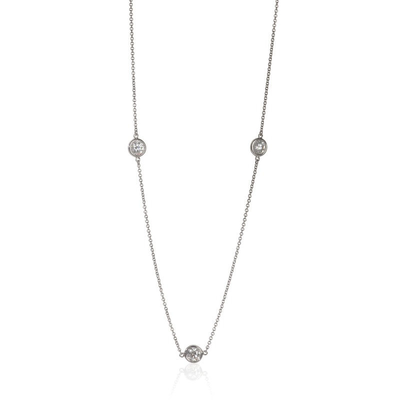 Platinum Diamond Elsa Peretti Diamond By The Yard Necklace