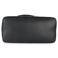 Chanel Vintage Black Quilted Caviar Medallion Tote Handbag stamp