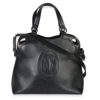 Black Buffalo Leather Marcello De Cartier Shopping Bag
