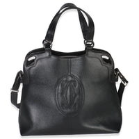 Black Buffalo Leather Marcello De Cartier Shopping Bag