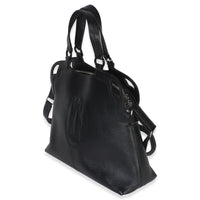 Black Buffalo Leather Marcello De Cartier Shopping Bag
