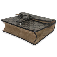 Taupe GG Supreme Canvas Mini Dionysus Shoulder Bag