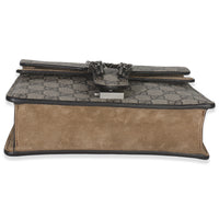 Taupe GG Supreme Canvas Mini Dionysus Shoulder Bag