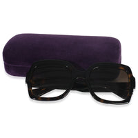 Brown Acetate Gradient Square Lens GG Sunglasses